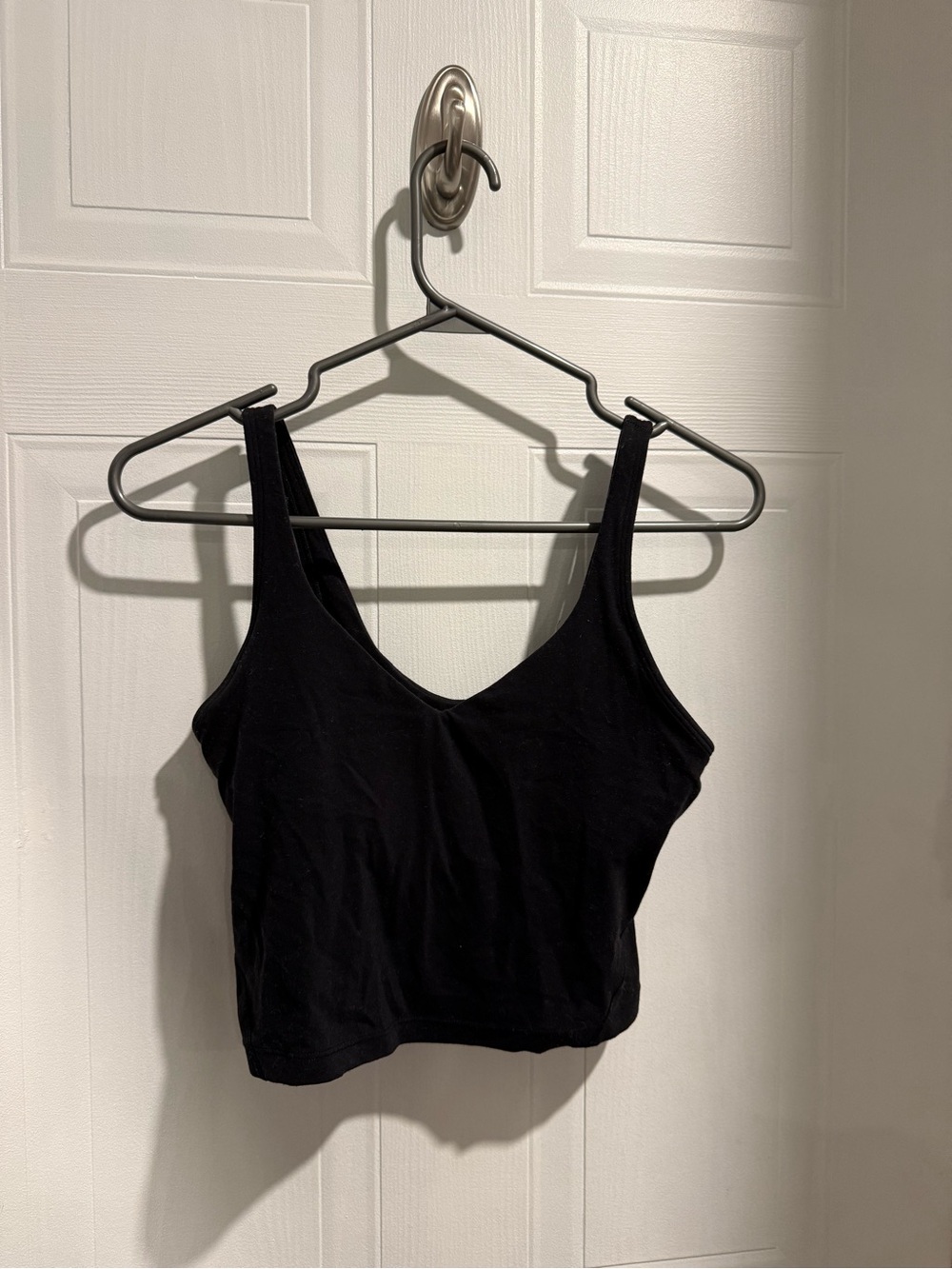 lululemon athletica Black Cropped V-Neck Tank